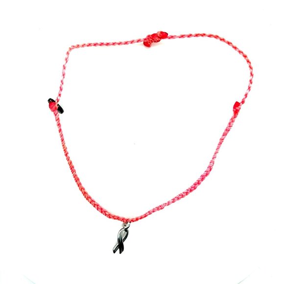 Pura Vida Breast Cancer Charm Bracelet - Picture 1 of 3